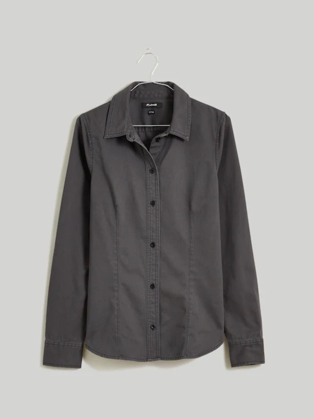 Madewell Charcoal Darted Button Up Shirt (Re)generated Chino